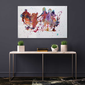 Pauline H Art Our World In Colour Abstract Artwork situ