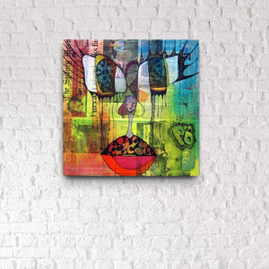 Pauline H Art Square Face III Abstract Artwork